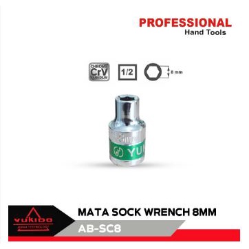 MATA SOCK + GAGANG CHROME  Sherlock 1/2 Inch Kunci sok Shock 8 9 10 12 13 14 17 19 21 22 24 27mm 6 PT/ Mata Sok/ Sock Original
