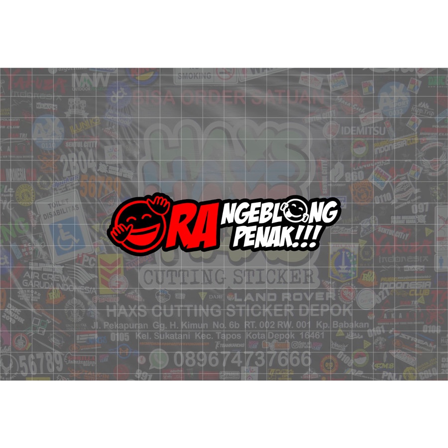 Cutting Sticker Bismania Ora Ngeblong Ora Penak Ukuran 12 Cm