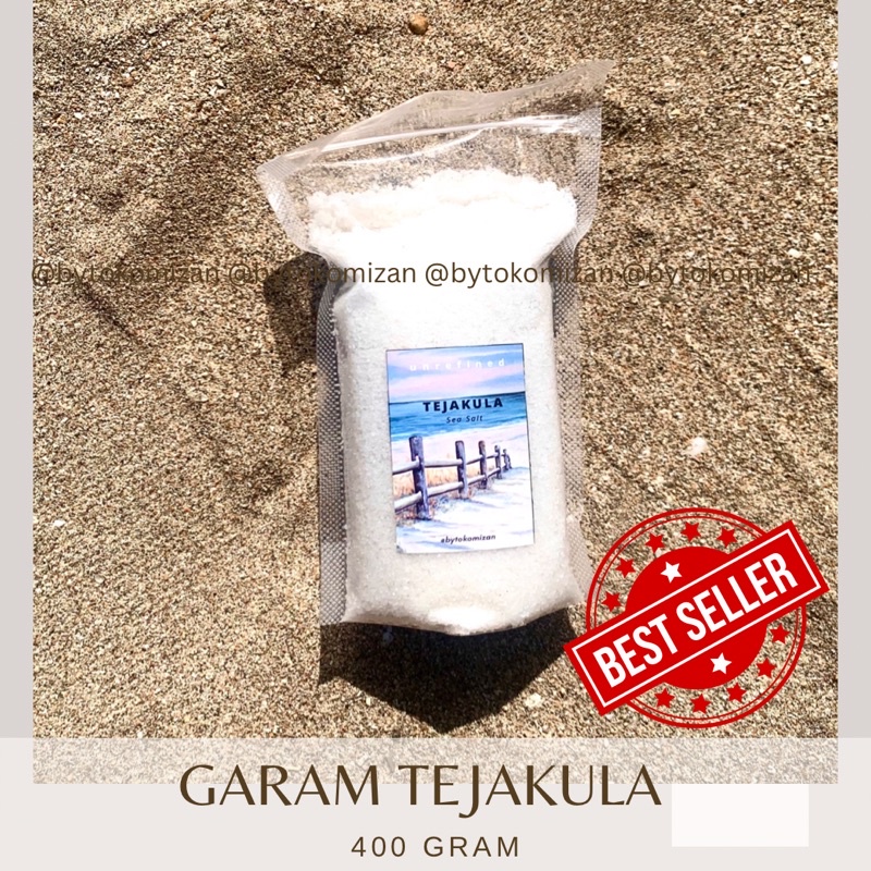 

TEJAKULA Sea Salt 400gr | Garam Laut unrefined | Pure Alami Natural non-yodium non-bleaching