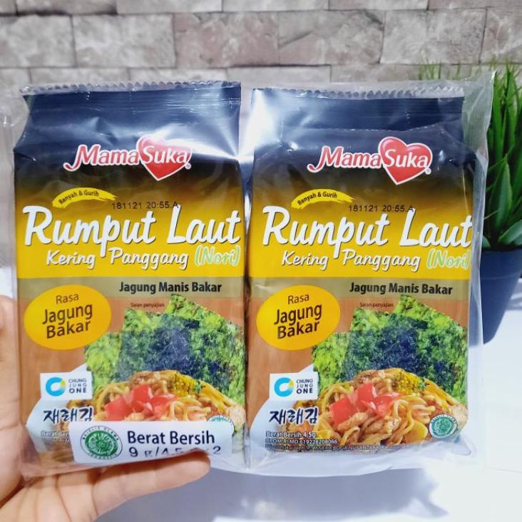 

KodeGg5G0--RUMPUT LAUT JAGUNG BAKAR MAMASUKA 1 PCS isi 2 BKS