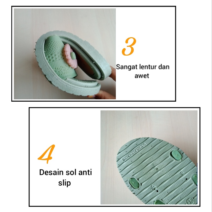 gof NEW ERA LB 12008 SANDAL SELOP KARET Sandal Wanita Slip On Terbaru Santai Sandal Slippers/Flippers Wanita Selop