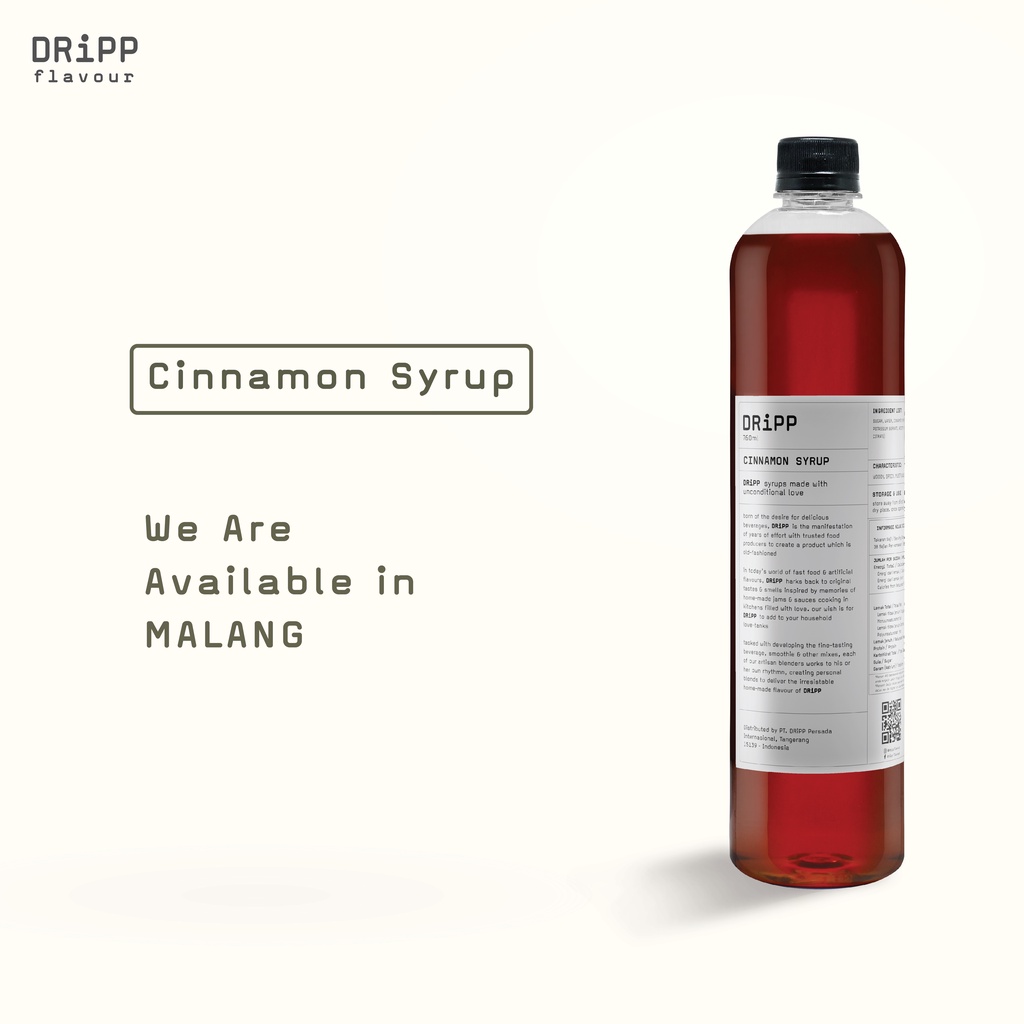 

DRiPP Cinnamon Syrup - Sirup Rasa Kayu Manis Untuk Kafe/Bisnis