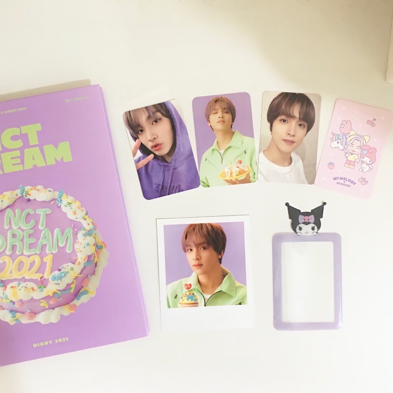 PHOTOCARD HAECHAN HOODIE UNGU BOOKED (PP SG 21) HAECHAN HENDERY SANRIO KOLBUK CAHOL (CARDHOLDER) WAJ