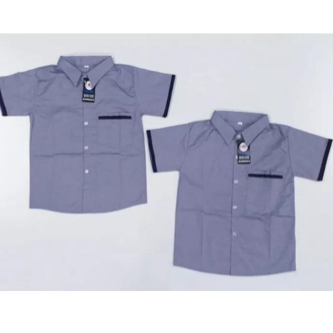 [KODE 388] Kemeja Anak Laki-Laki Kemeja Distro Umur 1-10 Tahun Bahan Mat Cutton Warna polos Hem Anak