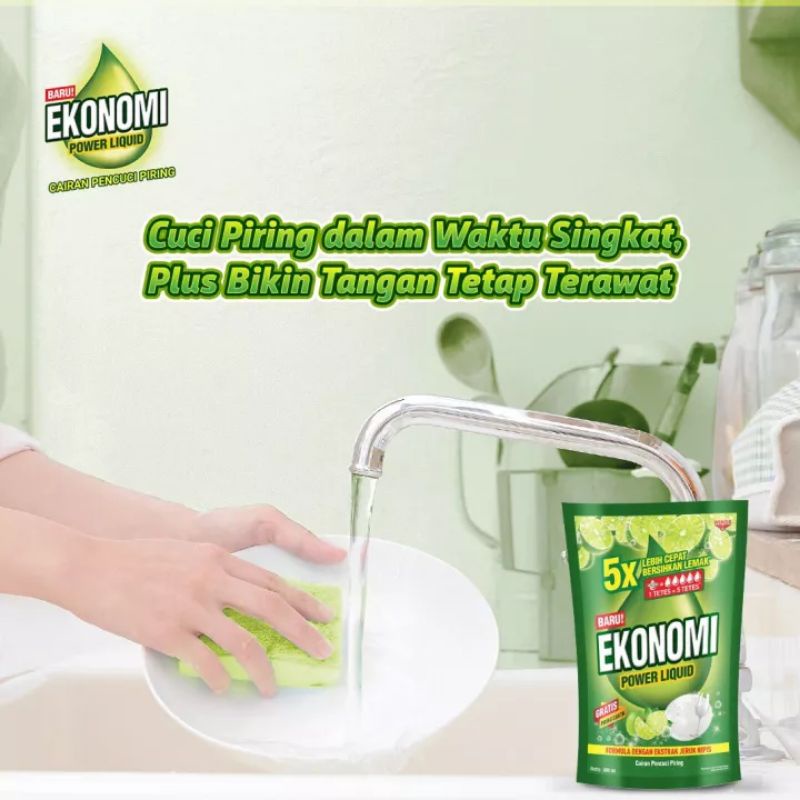 Ekonomi Power Liquid 290ml Sabun Cuci Piring