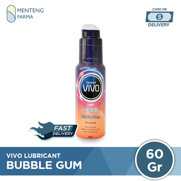 Vivo Bubble Gum Lube 60 Gr - Pelumas Lubrikan Vivo