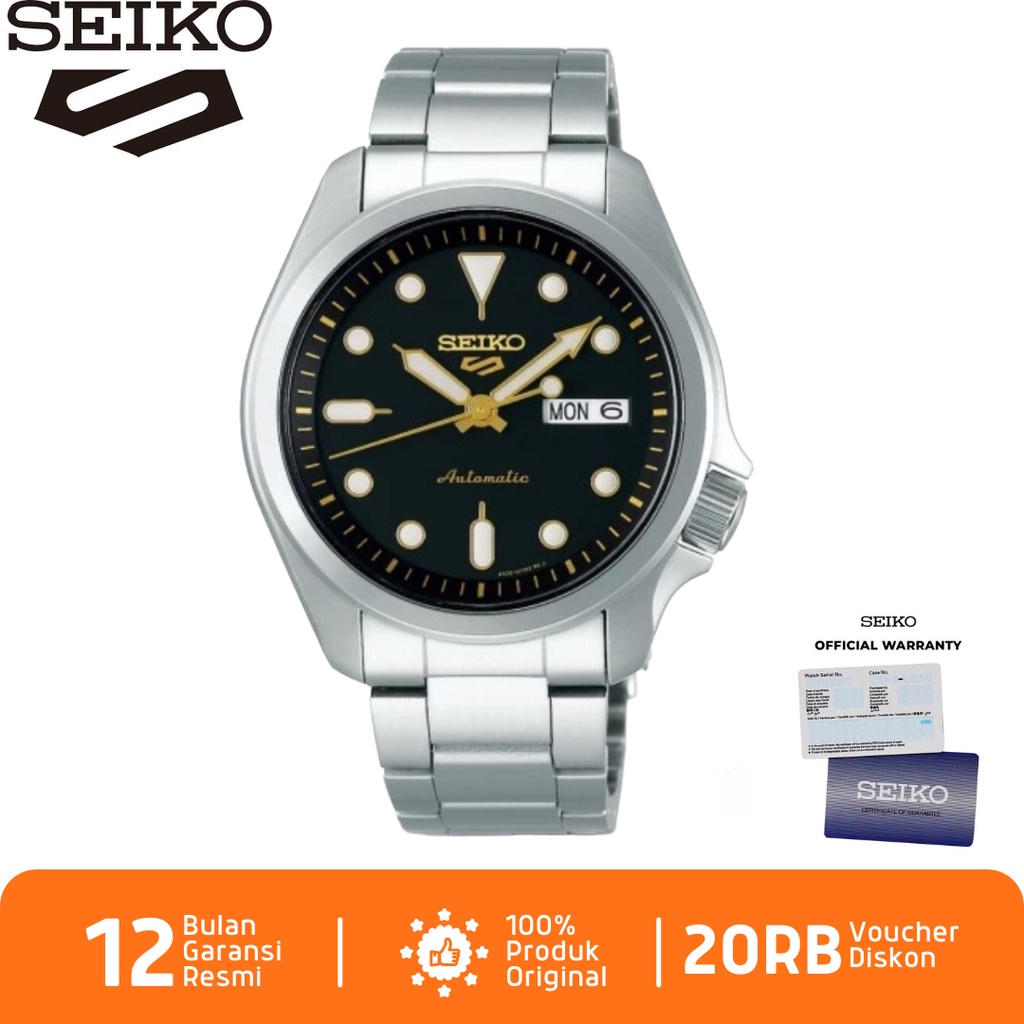 Seiko 5 Sports SRPE57 Jam Tangan Pria Seiko 5 Automatic SRPE57K1 Stainless Steel Strap
