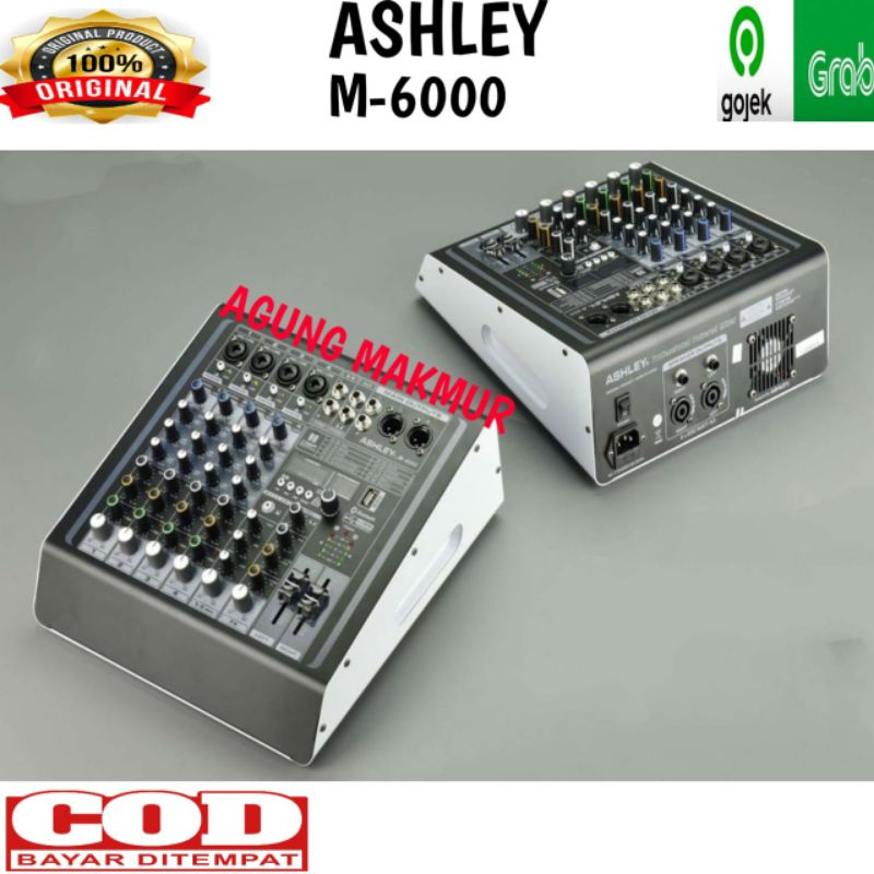 POWER MIXER ASHLEY M-6000/ Power Mixer Ashley M6000 -  PROFESSIONAL POWER MIXER ASHLEY M 6000