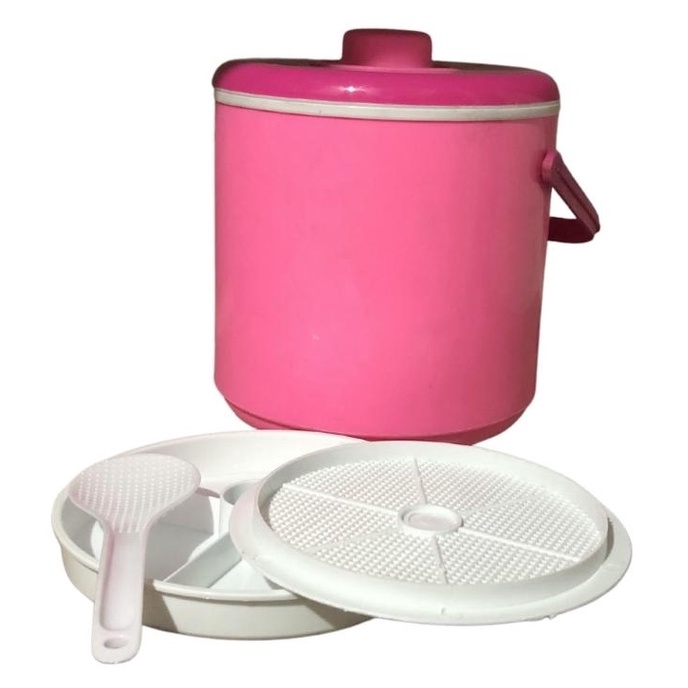 Rantang Es Nasi Maspion Plastik Rice Bucket 6 Liter Motif Bunga Food Grade