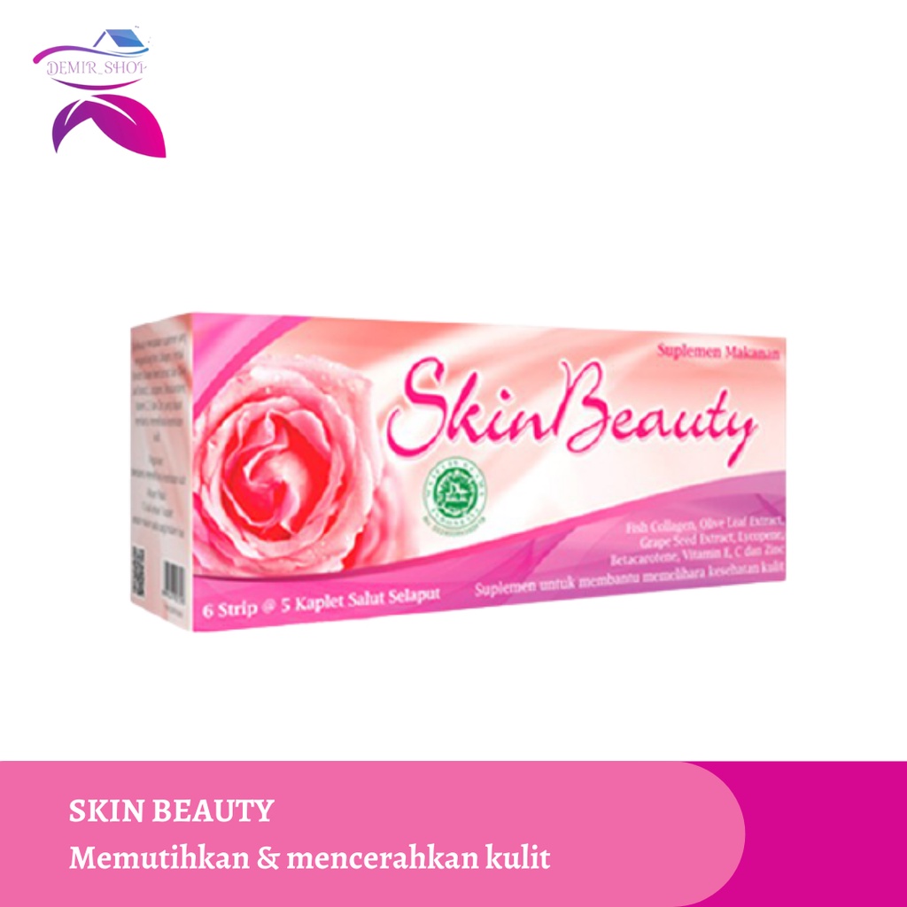 Skin Beauty Fish Collagen Mencerahkan Kulit / Suplemen Pemutih / Antioksidan