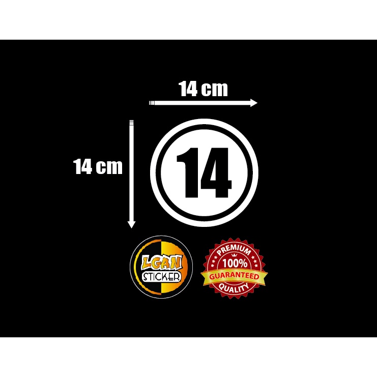 

STIKER ANGKA BOLONG DIAMETER 14 CM BAHAN REVLEKTIVE