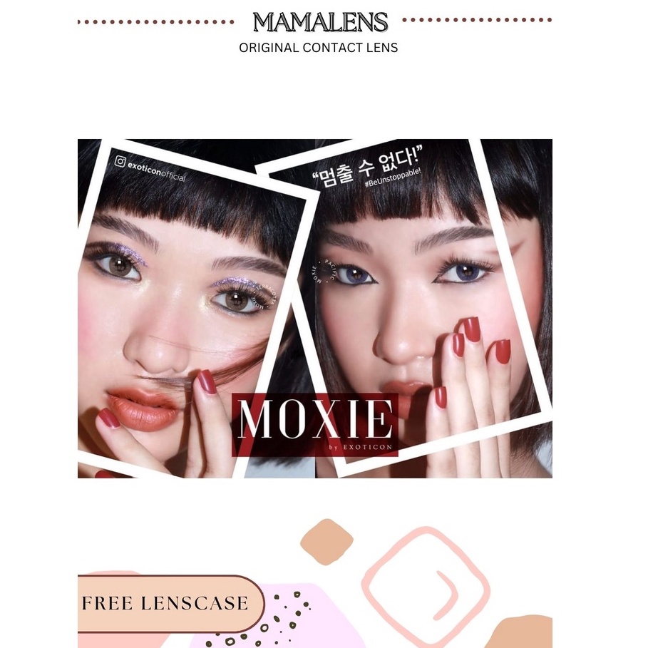 Softlens Moxie Minus -4.50 sd -6.00 Free Lenscase -MAMALENS