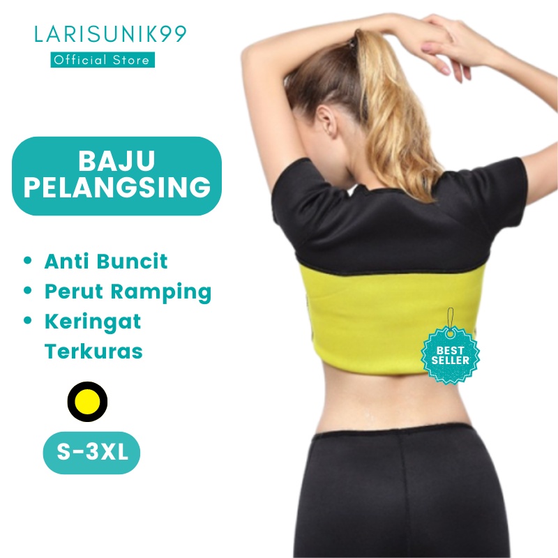 Baju Pelangsing Korset Pembakar Lemak Baju Sport Cloth Hot Shapers Suit Full Underwear