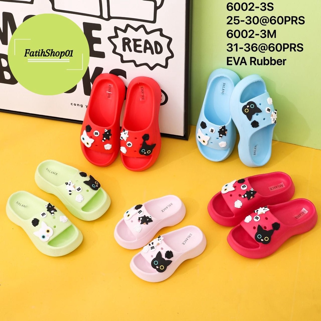 SANDAL SELOP PEREMPUAN TANGGUNG DUA VARIASI 6002-3M // SELOP ANAK PEREMPUAN TANGGUNG/sandal fuji