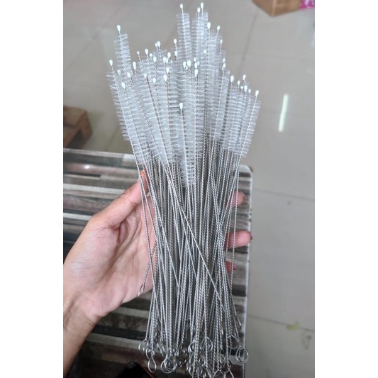 SIKAT PEMBERSIH SEDOTAN SIKAT SEDOTAN STAINLESS BRUSH STRAW/Sikat Pembersih Sedotan