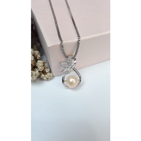 Mutiara Lombok asli | Kalung liontin mutiara air tawar asli