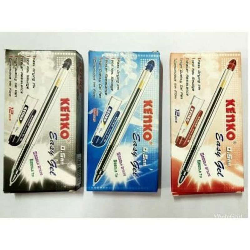 

PULPEN KENKO EASY GEL HITAM/BIRU/MERAH