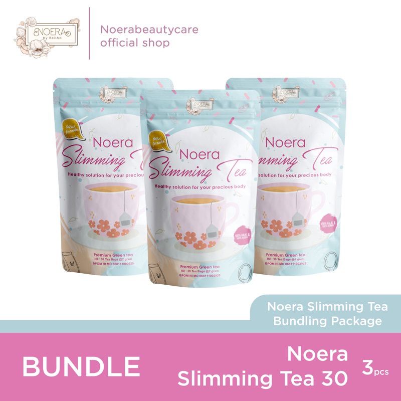 

Paket 3 pcs Slimming Tea isi 30 ❤