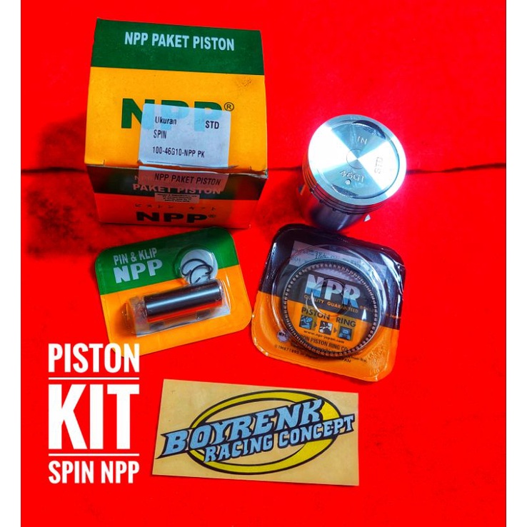 PISTON KIT SET SPIN OVZ STD,50,100 NPP - BOYRENK RACING