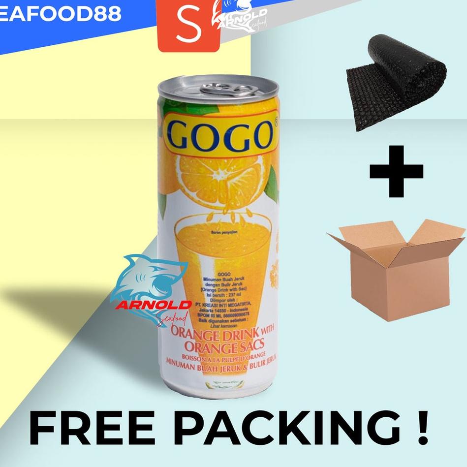 

CODEe3E8q--minuman bulir jeruk gogo / jus jeruk gogo / gogo orange drink with orange sacs 237ml (free packing)