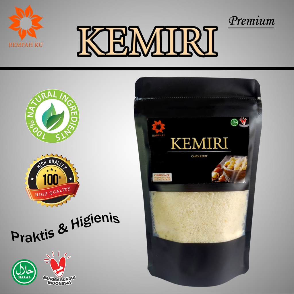 

Kemiri Bubuk 50gr Candlenut Murni