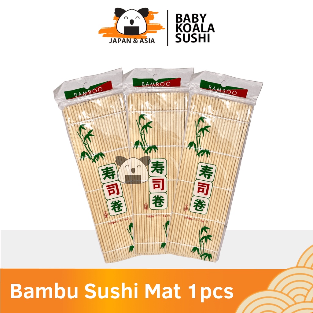 BAMBOO SUSHI MAT ROLLER Bambu Penggulung Sushi 1 Pcs | Simpul Non Simpul