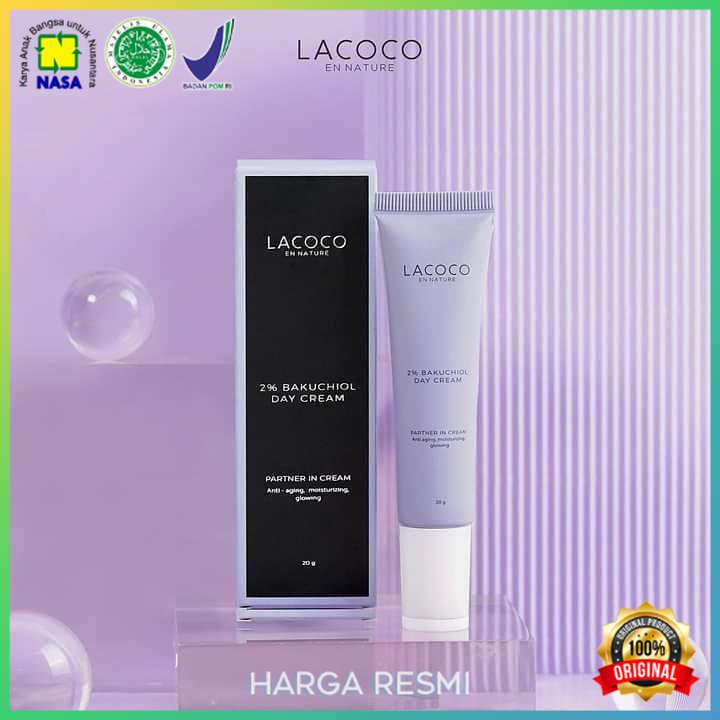 Lacoco 2% Bakuchiol Day Cream Anti-Aging Moisturizer Glowing