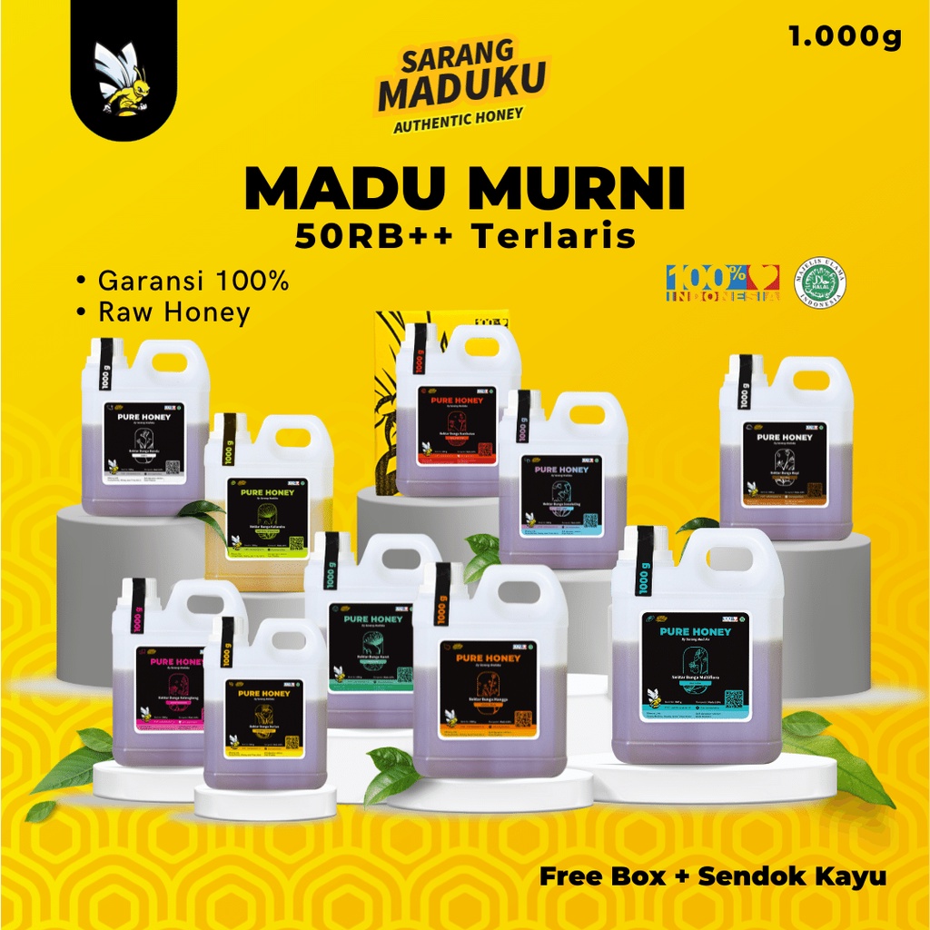 

Sarang Maduku - Madu Asli Madu Murni Madu Asli 100% Tanpa Campuran Raw Honey