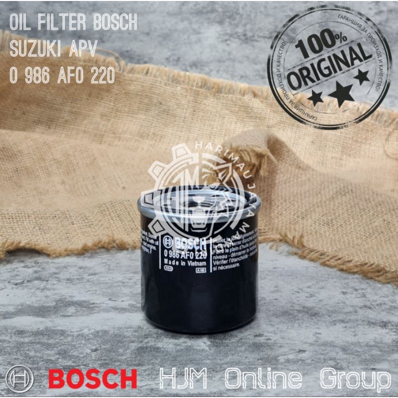 OIL FILTER - SARINGAN OLI APV / ERTIGA / BALENO / SWIFT / SPLASH / KARIMUN / FUTURA INJEKSI BOSCH