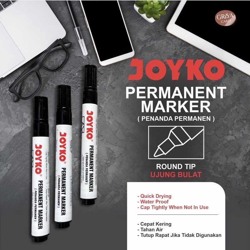 

SPIDOL PERMANENT MARKER JOYKO I SPIDOL PERMANENT | SPIDOL HITAM | SPIDOL JOYKO