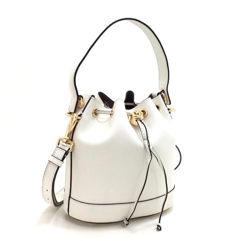 Tory Burch T Monogram Leather Bucket  Bag