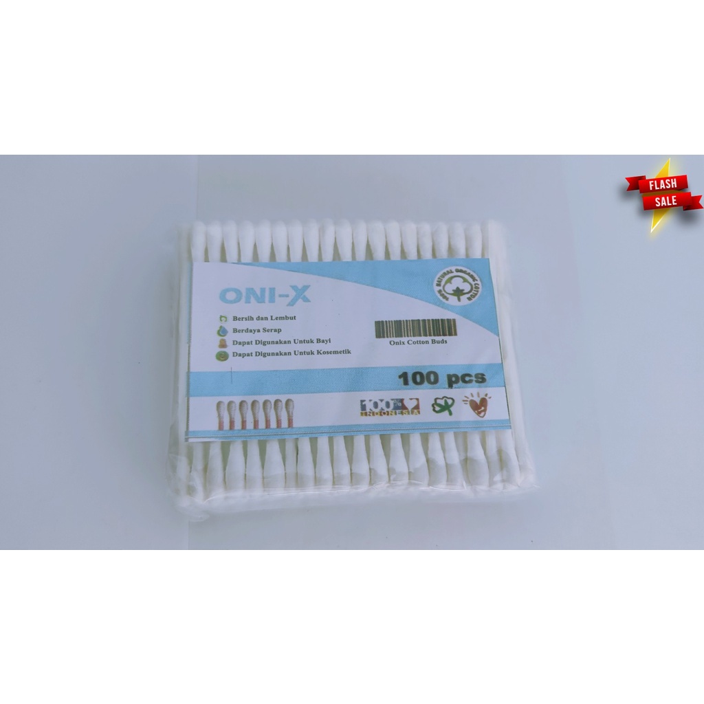 Cotton Bud Dewasa 100 pcs Warna Putih