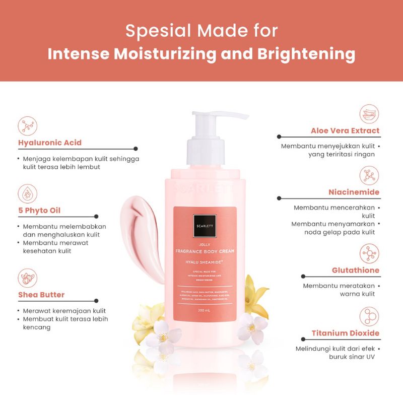 Scarlett Whitening Body Cream Series