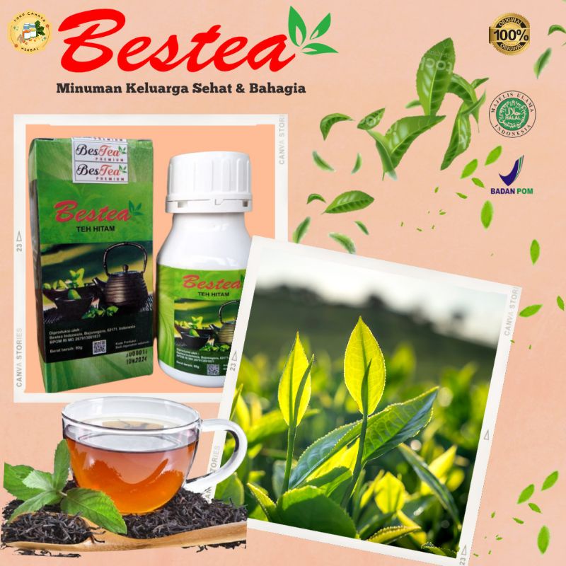 

Bestea Teh hitam bubuk/Bestea teh herbal original asli/Teh hitam bestea 80 gram