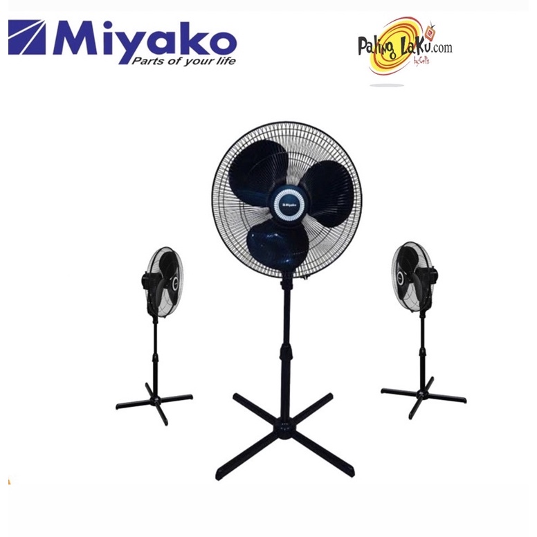 Jual Kipas ANGIN MIYAKO KAS1606 X / KAS-1606X / KAS 1606 X FULL HITAM