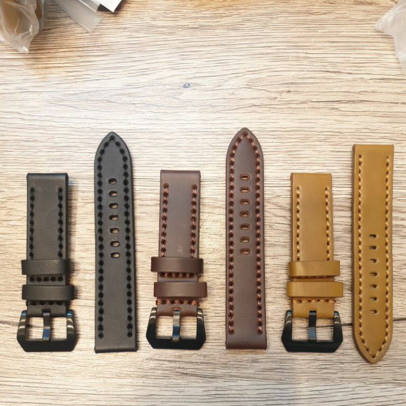 STRAP 8809 3.1A strap tali jam tangan kulit tebal universal cocok alexander cristie expd  untuk semua jam tangan