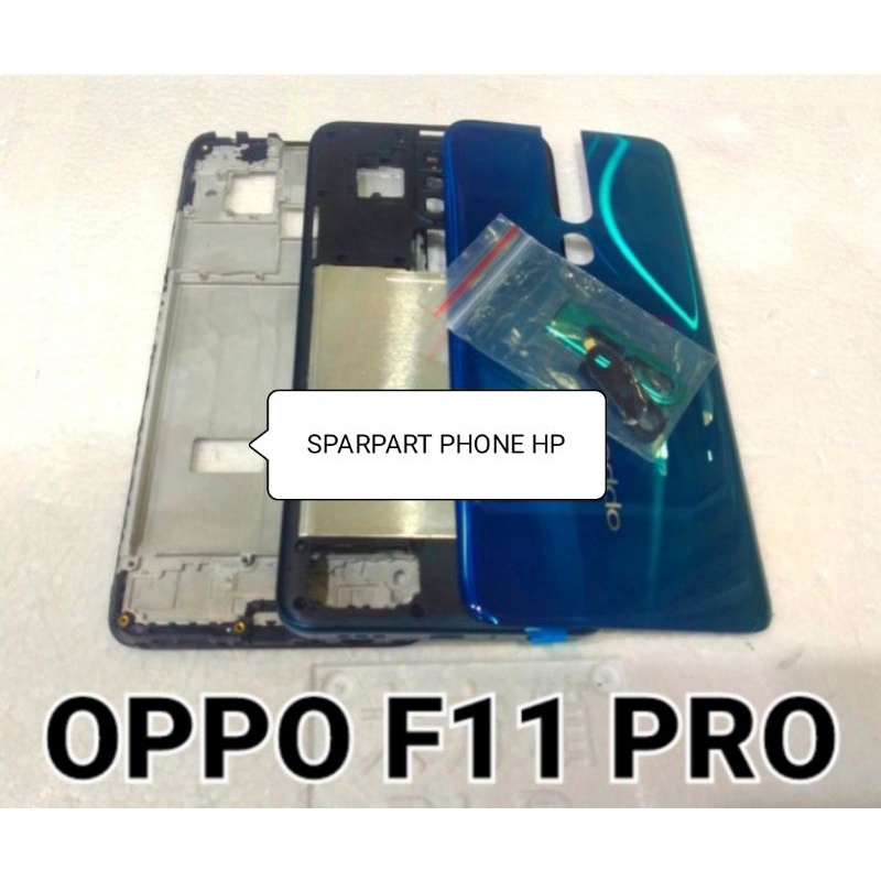 Original Back Casing Housing Fullset Oppo F11 Pro F 11 Pro Sudah Termasuk Tombol Luar On Off Volume 