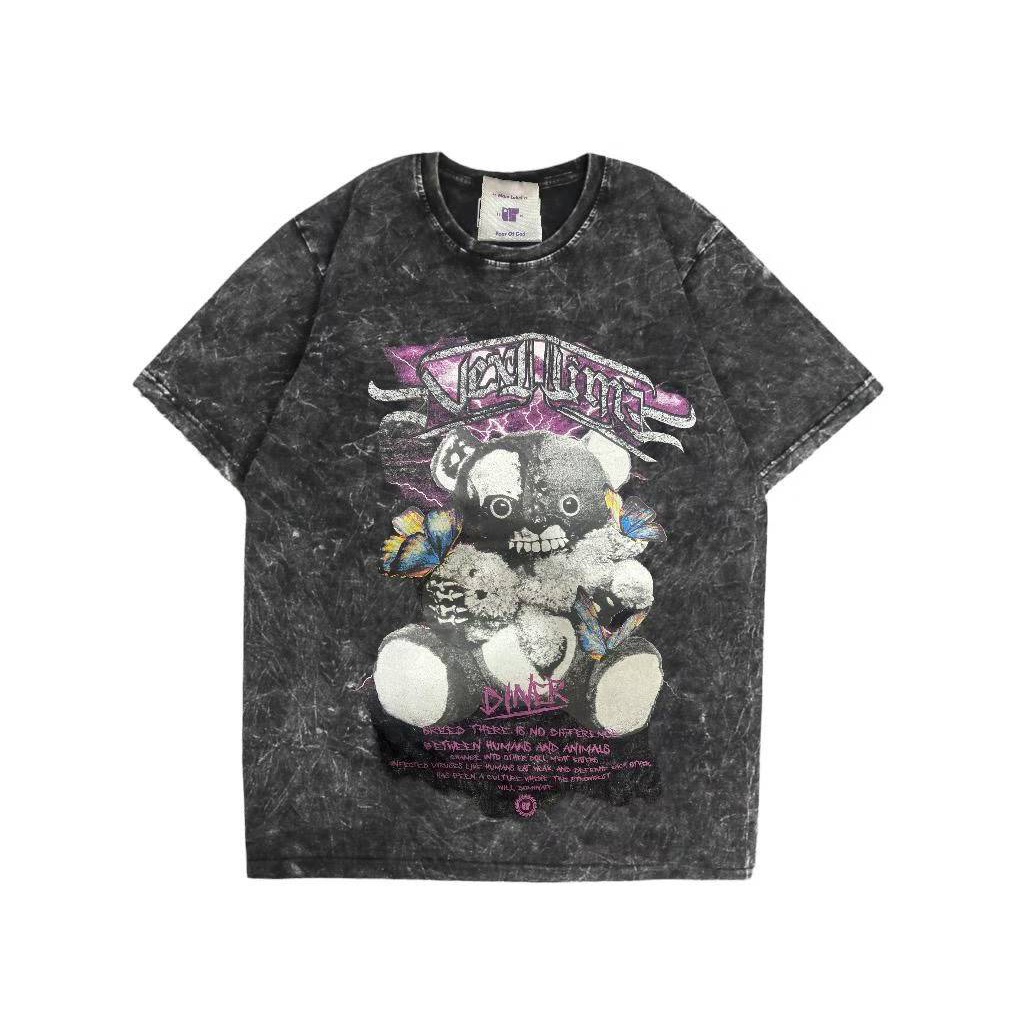 T-SHIRT WASHING  EXSLUTION RETRO BLACK SANDWASH | Kaos Distro | Kaos keren | Kaos oblong sandwash | Kaos salur stripe sandwash oblong pria wanita kualitas premium Quality