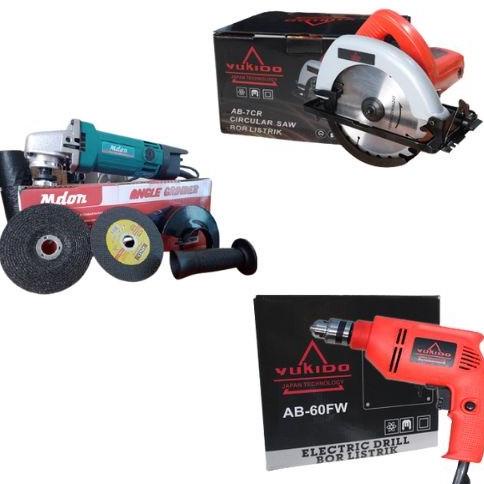 Discount Paket Tukang Kayu Mesin Gergaji Kayu Listrik Circular Saw
