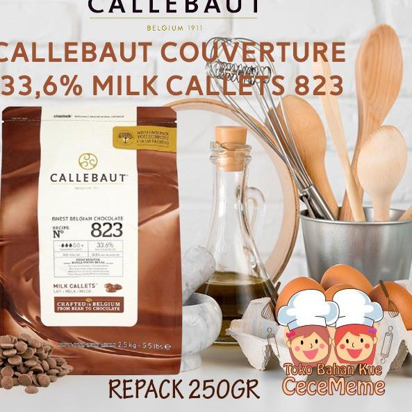 

FREE ONGKIR!CALLEBAUT 823 MILK CHOCOLATE Coklat Cokelat 33% REPACK 250GR|KD3