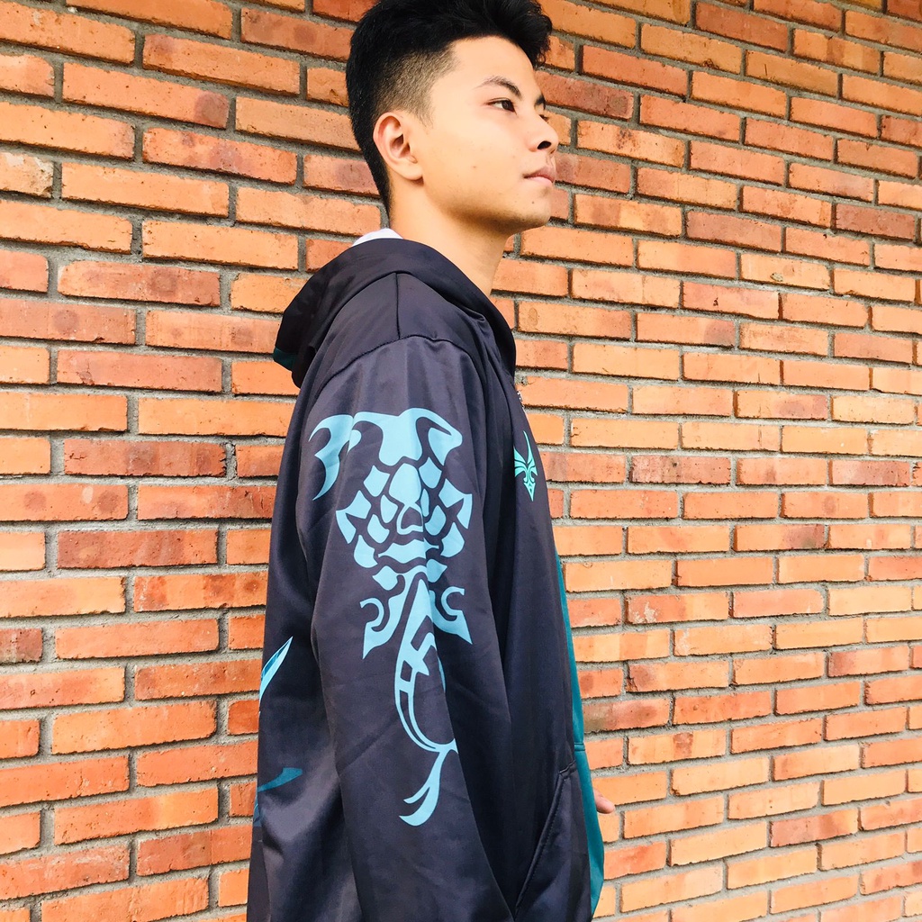 Jacket Two Tone Xiao Genshin Impact Fullprint Premium Unisex