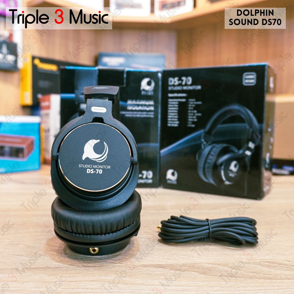 Dolphin Sound DS70 ds-70 Headphone monitor Flat