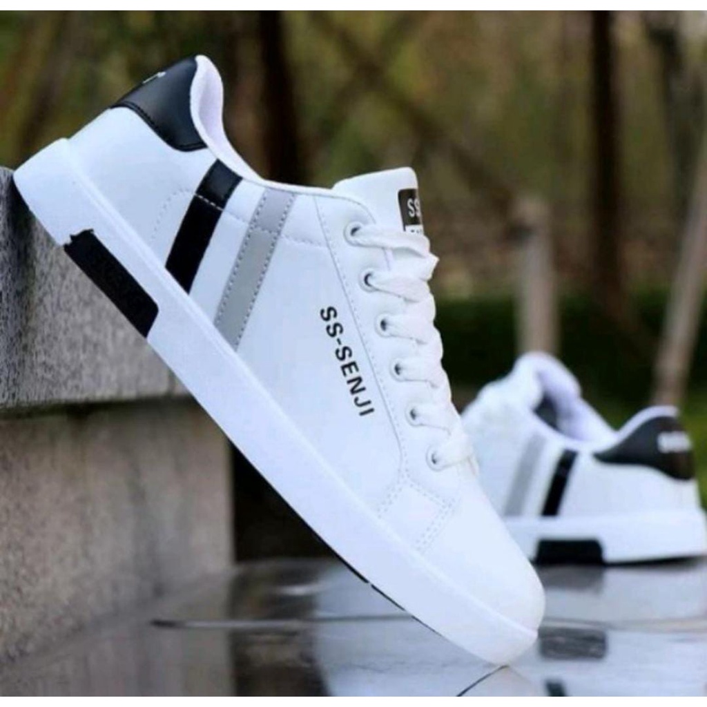 ARMY - SEPATU Sneakers Putih &amp; Hitam pria fashion casual ss.senji terlaris