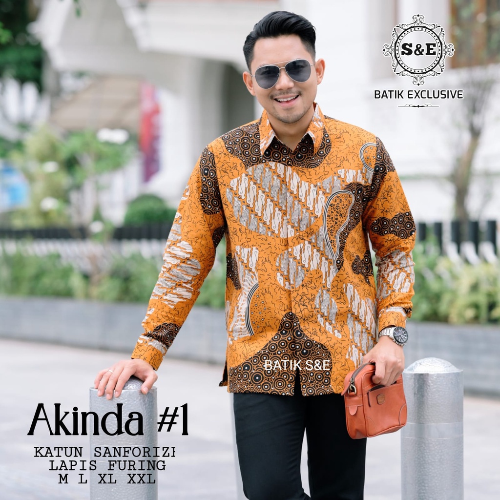 KEMEJA BATIK HIJAU LUMUT batik pria lengan panjang modern kemeja batik premium SE BATIK