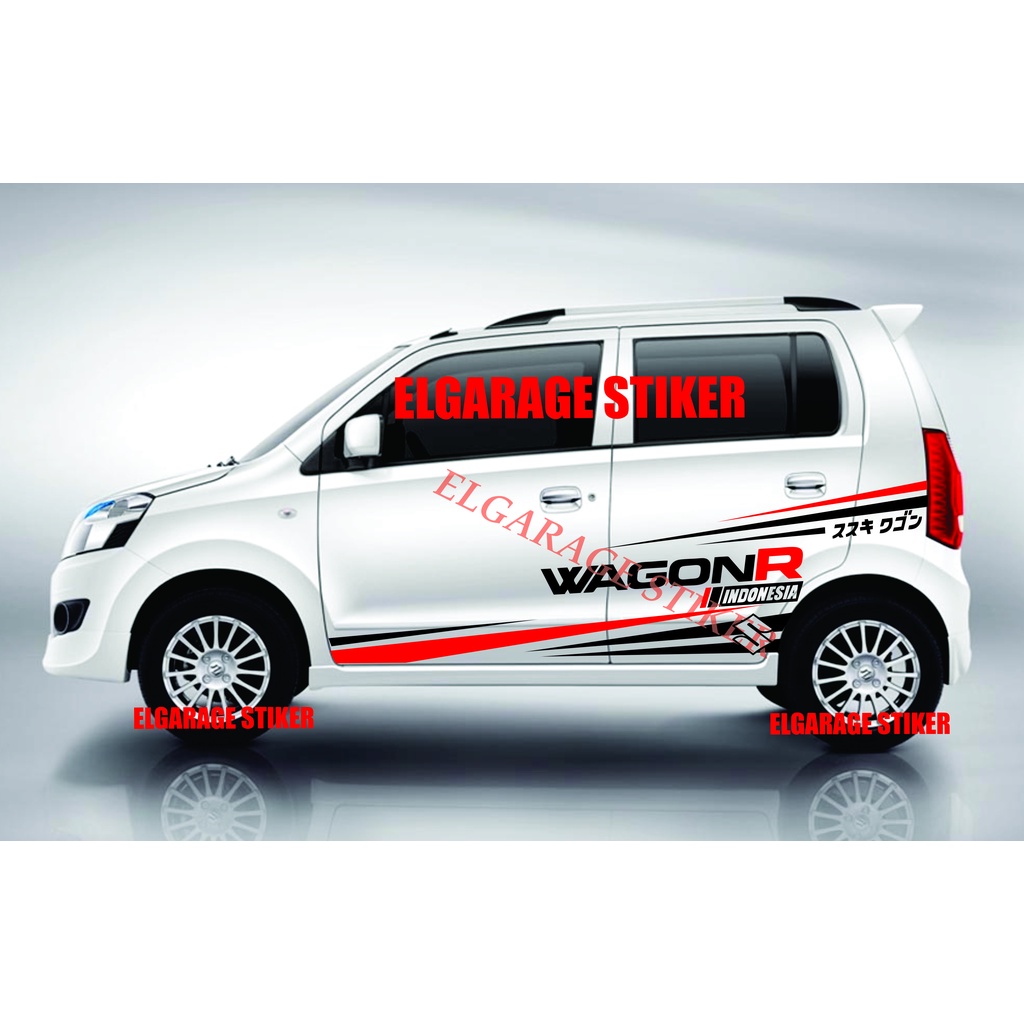 Stiker mobil suzuki karimun wagon r cuting stiker body samping mobil wagon r
