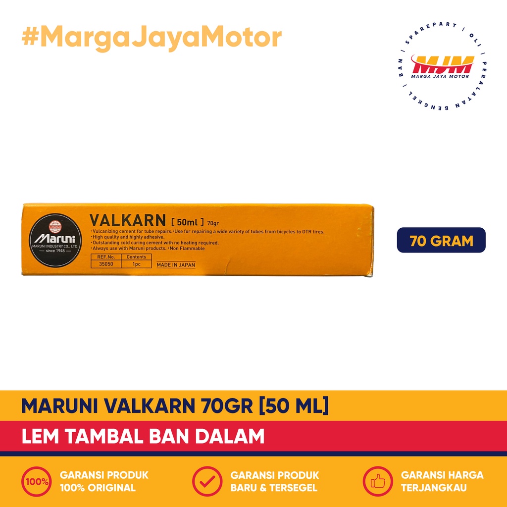Maruni Valkarn 70gr / 50ml Lem Tambal Ban