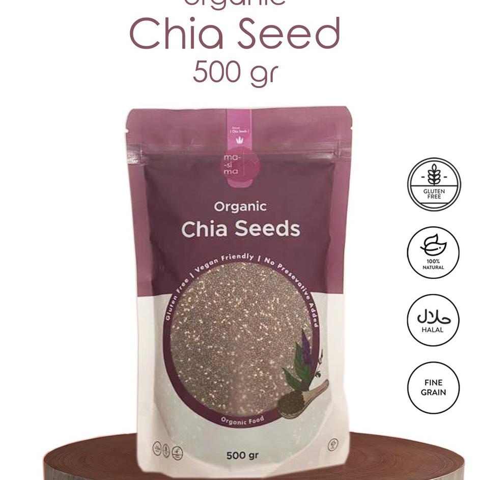 

arte3E8q--Masima Organic Mexican Chia Seed (Biji Chia Mexico Organik) 500gr