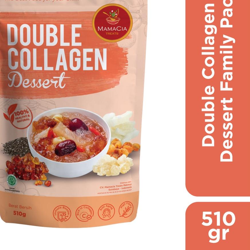 

Diskon✔️Mamacia Treats Paket Double Collagen Dessert (Peach Gum + Snow Bird Nest) Family Pack|RA4