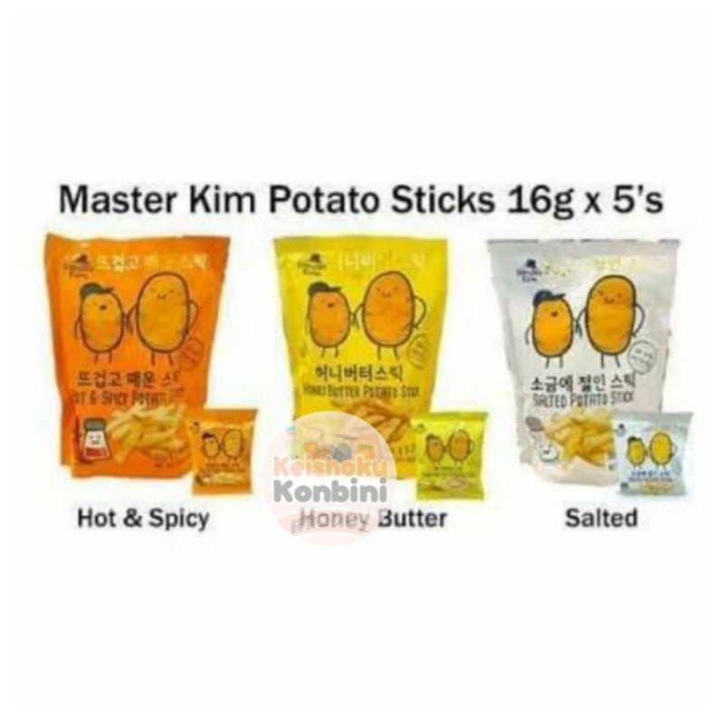 

Master Kim Potato Stick / snack impor / snack korea / cemilan / kentang snack / cemilan kentang / snack / makanan ringan / makanan korea / makanan import