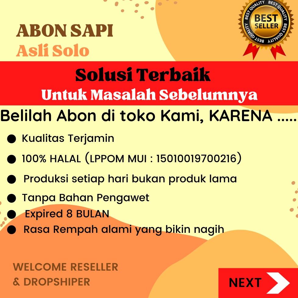 

10.10 Flash Sale ABON SAPI ASLI 250gr | 100g ABON SAPI DARI DAGING SAPI PILIHAN | HALAL | A01 